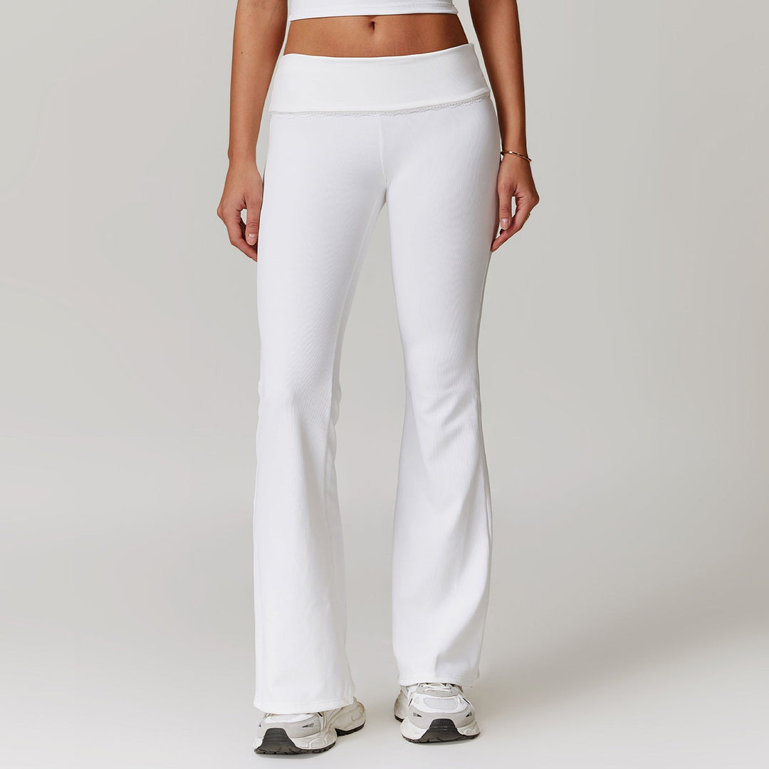 Drune | Sophistizierte Fitness Enganliegende Flare Yoga-Hose