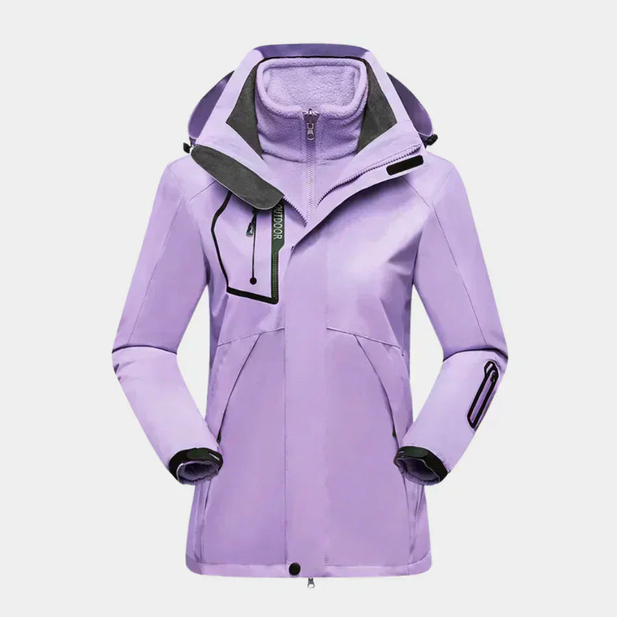 Drune | Damen Langarm Ski Jacke Multifunktional