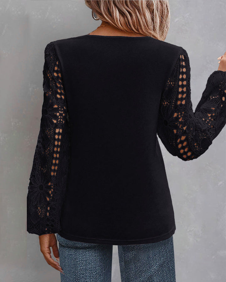 Drune | Bluse mit Spitze