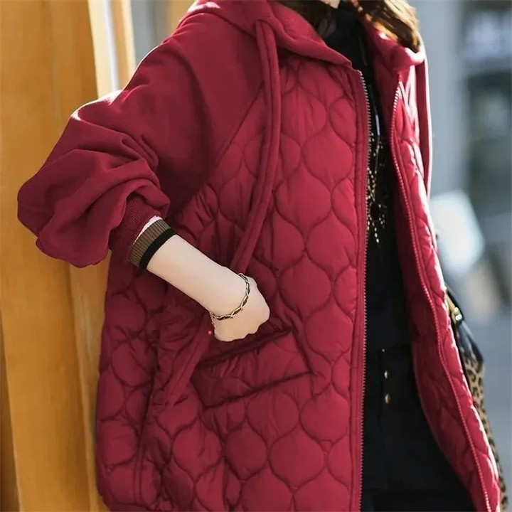 Drune | Oversized gep quiltete Jacke mit Kapuze