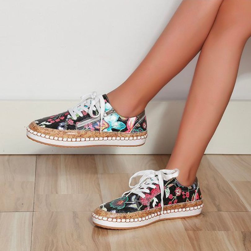 Drune - Orthopädische Florale Turnschuhe