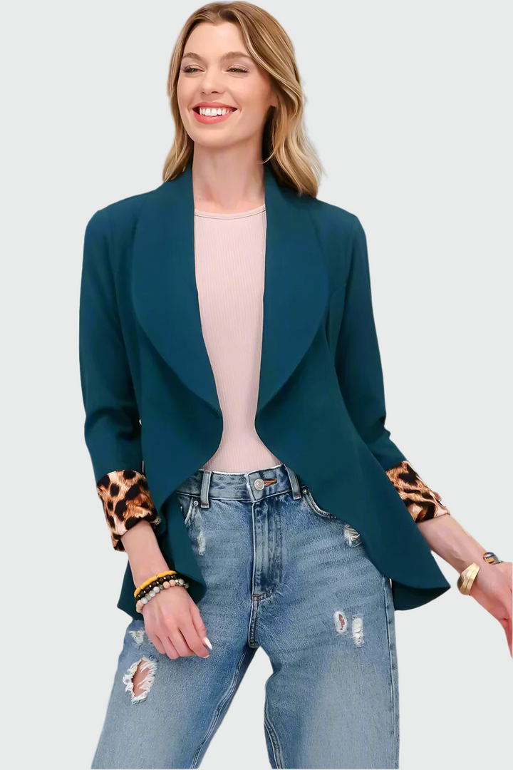 Drune | Freizeit Blazer mit Pantherdetail