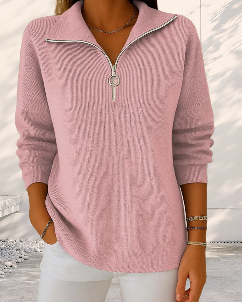 Drune | Pullover mit Halbem Reißverschluss