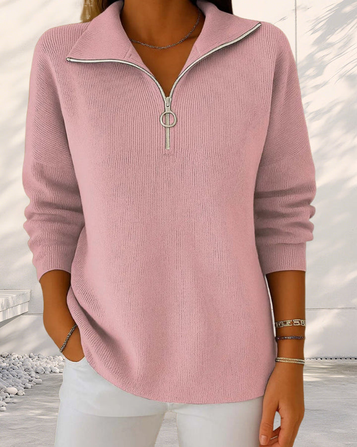 Drune | Pullover mit Halbem Reißverschluss