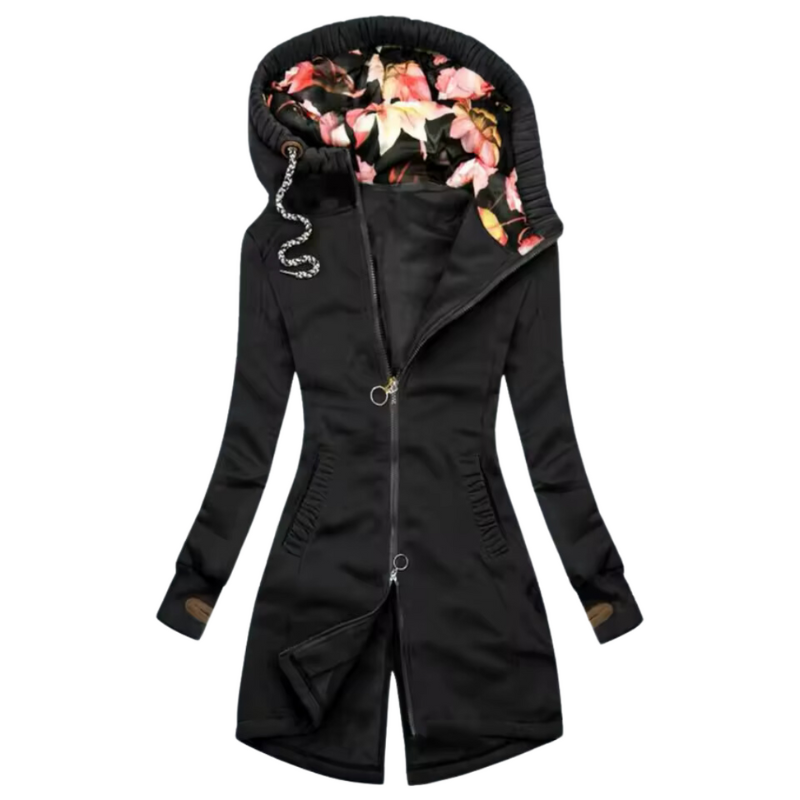 Drune | Frauen Stilvolle Winterjacke Mit Kapuze