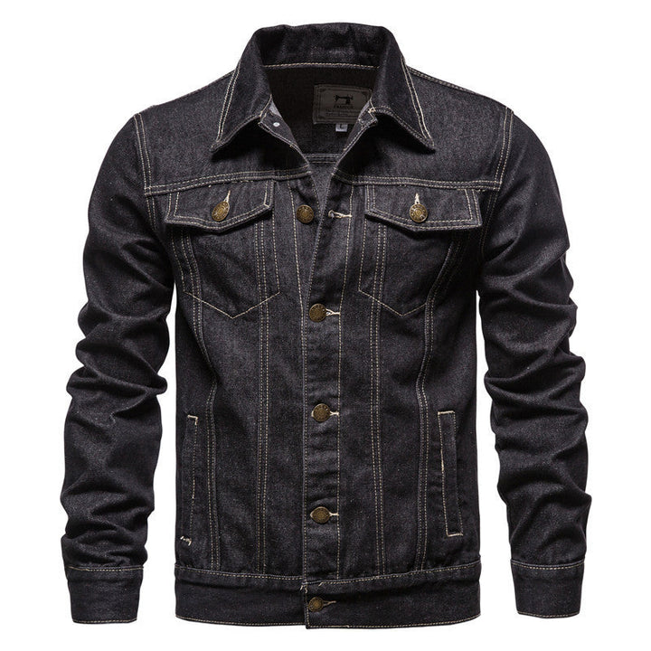 Drune | Klassische Denim Truckerjacke für Herren