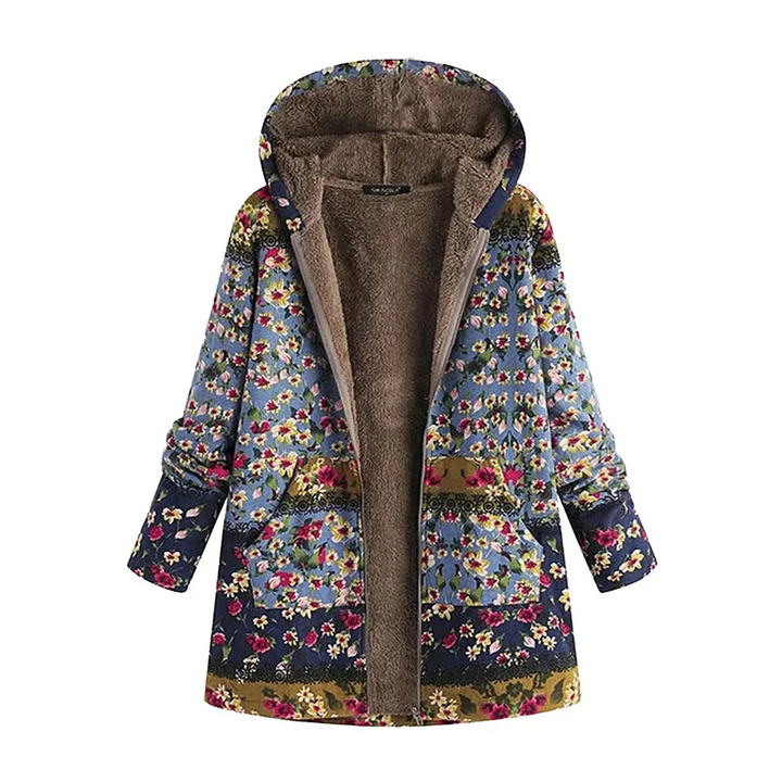 Drune | Lange Blümchenjacke für Frauen