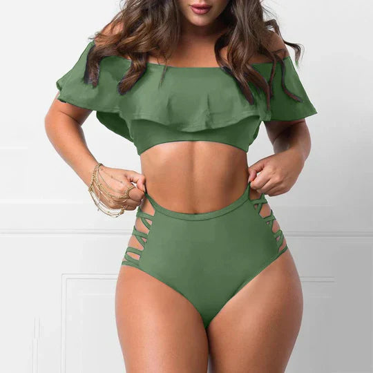 Drune | Schulterfreie Bikini Satzs Mit Rüschen