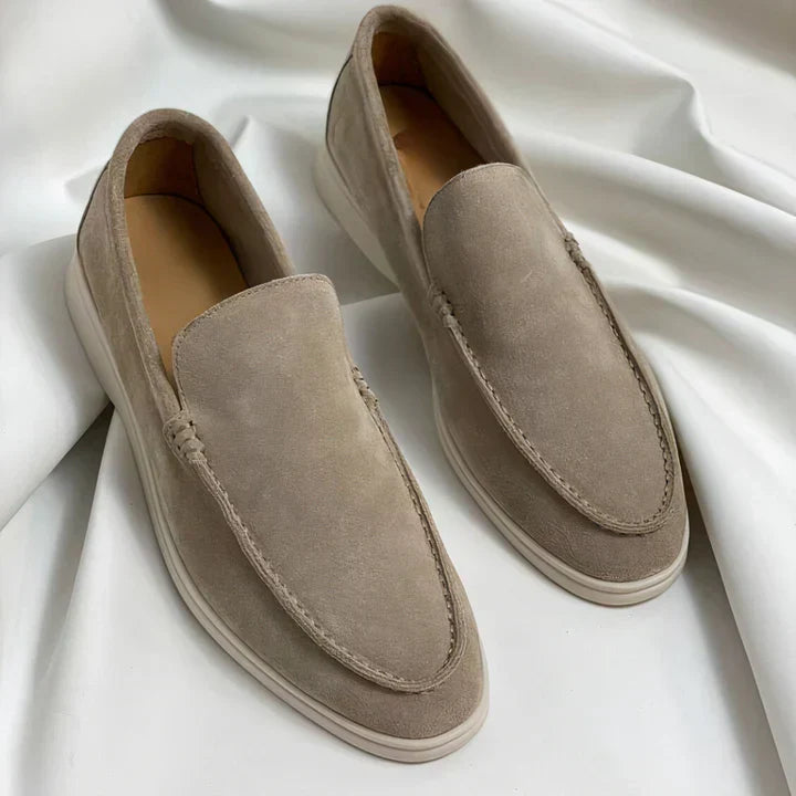 Vintage Leder Herren Slipper Drune