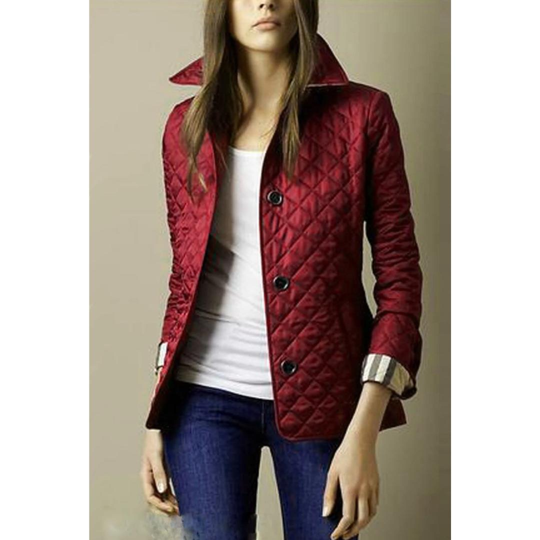 Drune | Gestepptes Jacket - Leichte Diamantsteppung - Knopfverschluss Übergangsschicht