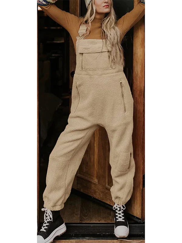 Drune | Thermo-Overall aus Fleece mit Reißverschlusstaschen für Frauen