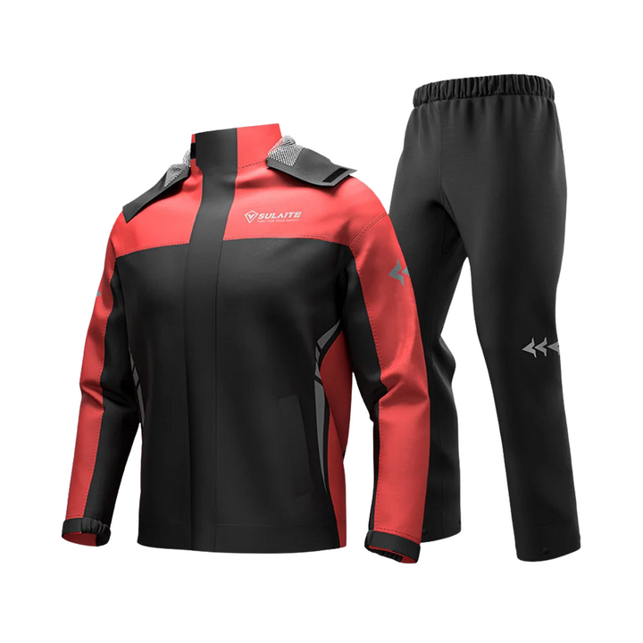 Drune | Unisex Motorrad Regenjacke wasserdicht und atmungsaktiv - Leichtes Design