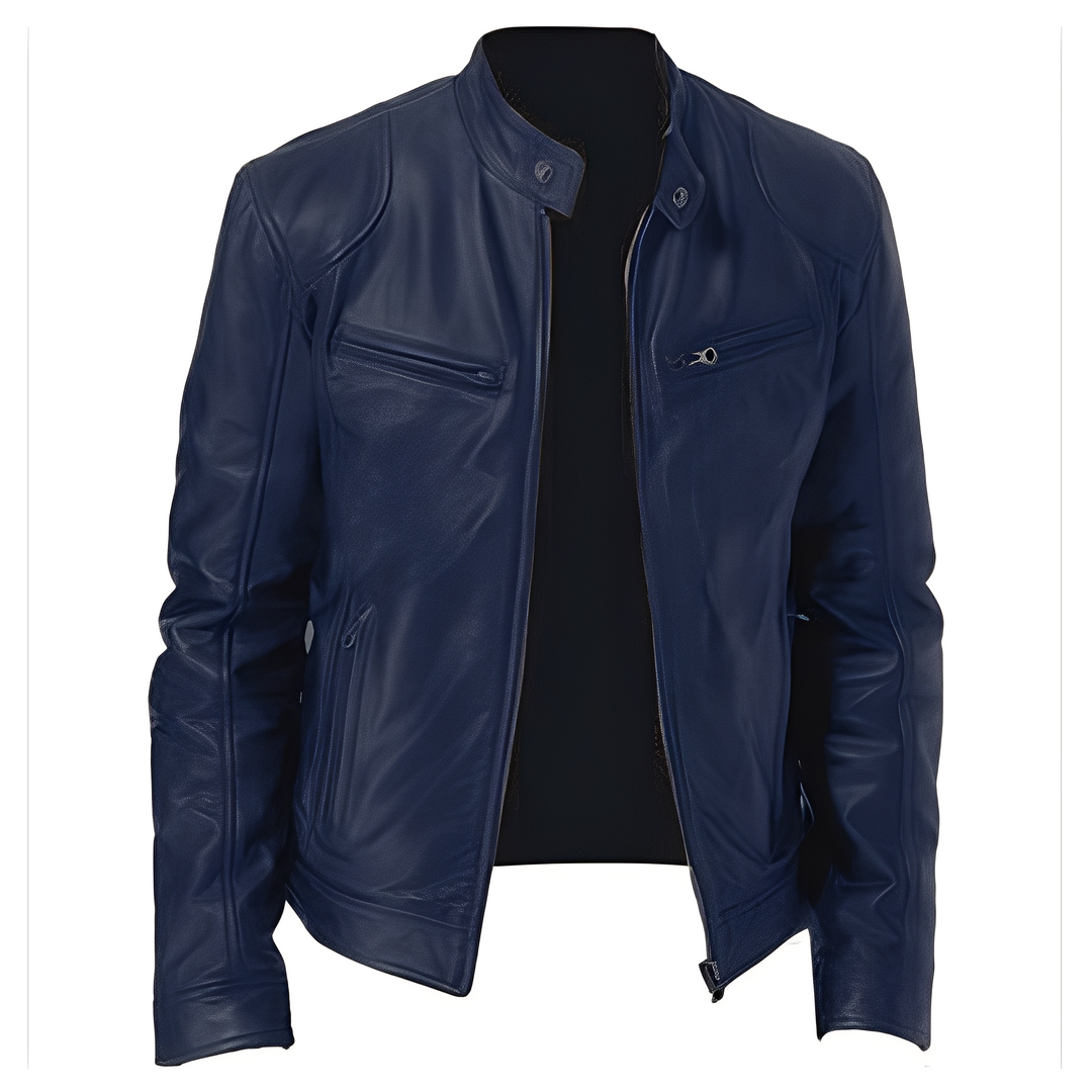 Drune | Freizeit PU Lederjacke für Männer