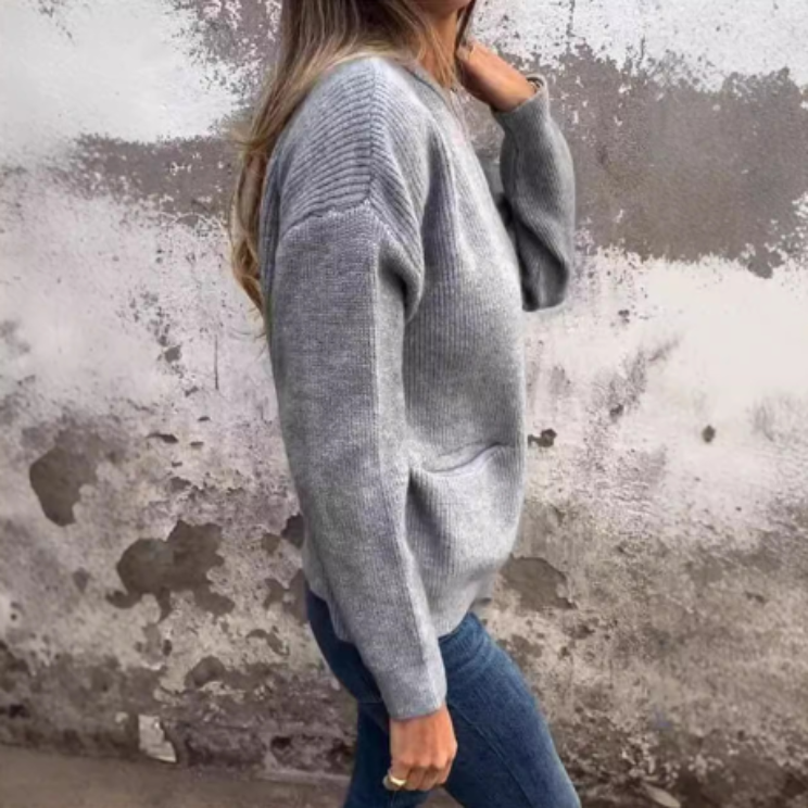 Drune | Superweiche, Warme Strickjacke Mit Reißverschluss