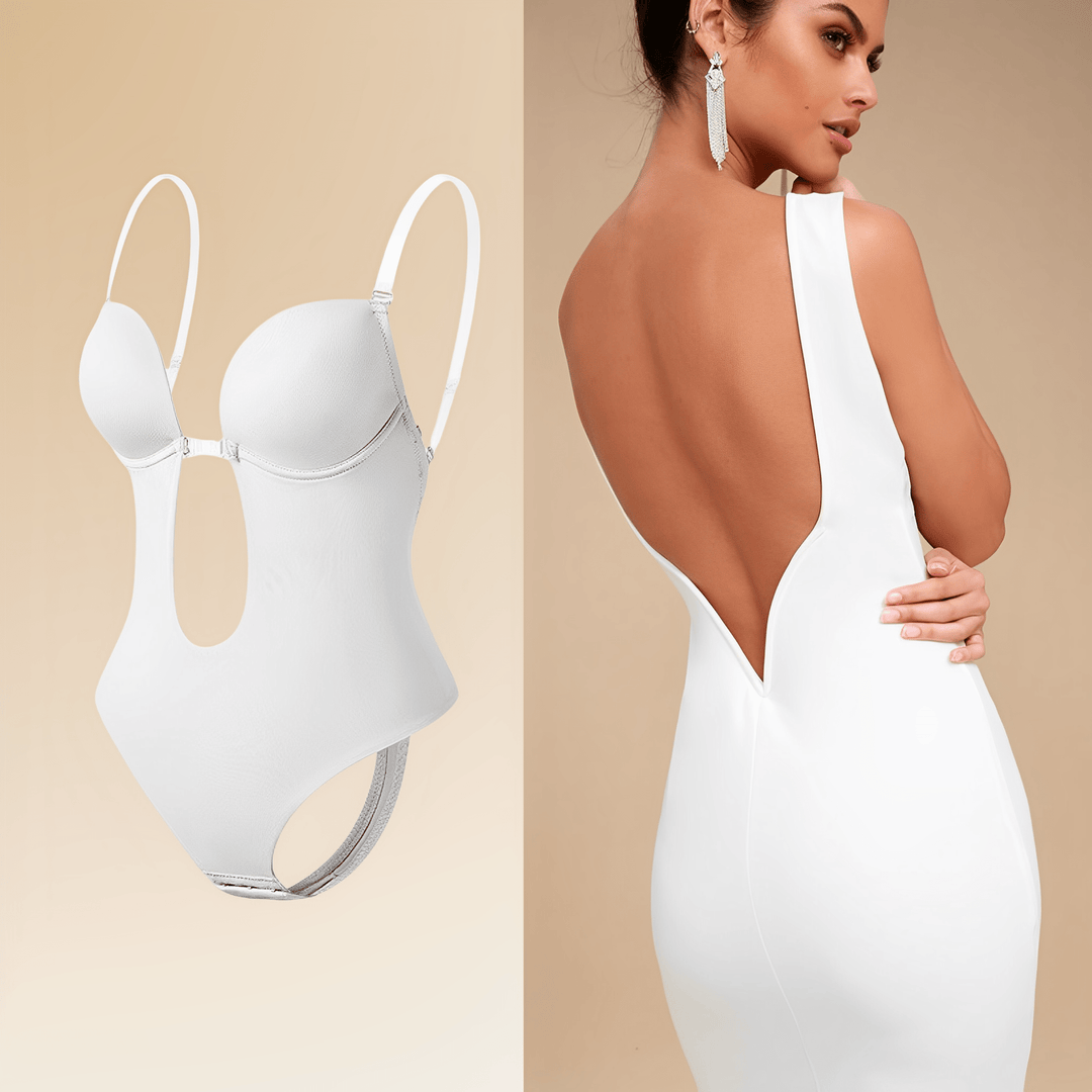 Drune | Nahtloser Bodysuit Shapewear Ohne Rückenenteil für Damen