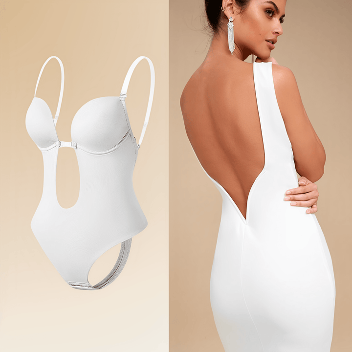 Drune | Nahtloser Bodysuit Shapewear Ohne Rückenenteil für Damen