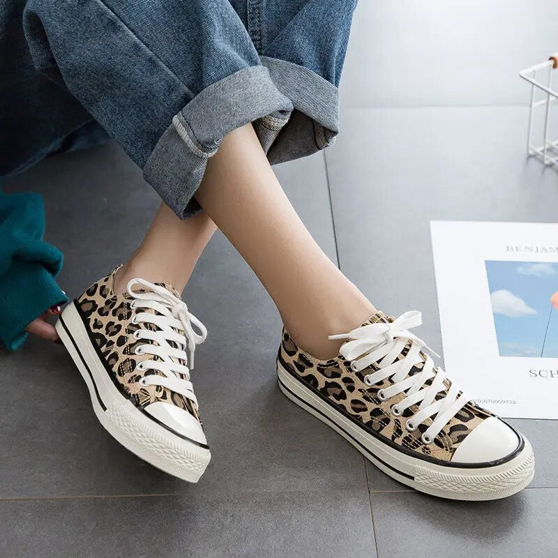 Drune | Leopard Turnschuhe