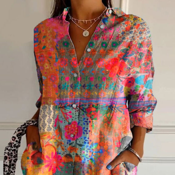 Drune | Elegante Bluse mit Blumenmuster