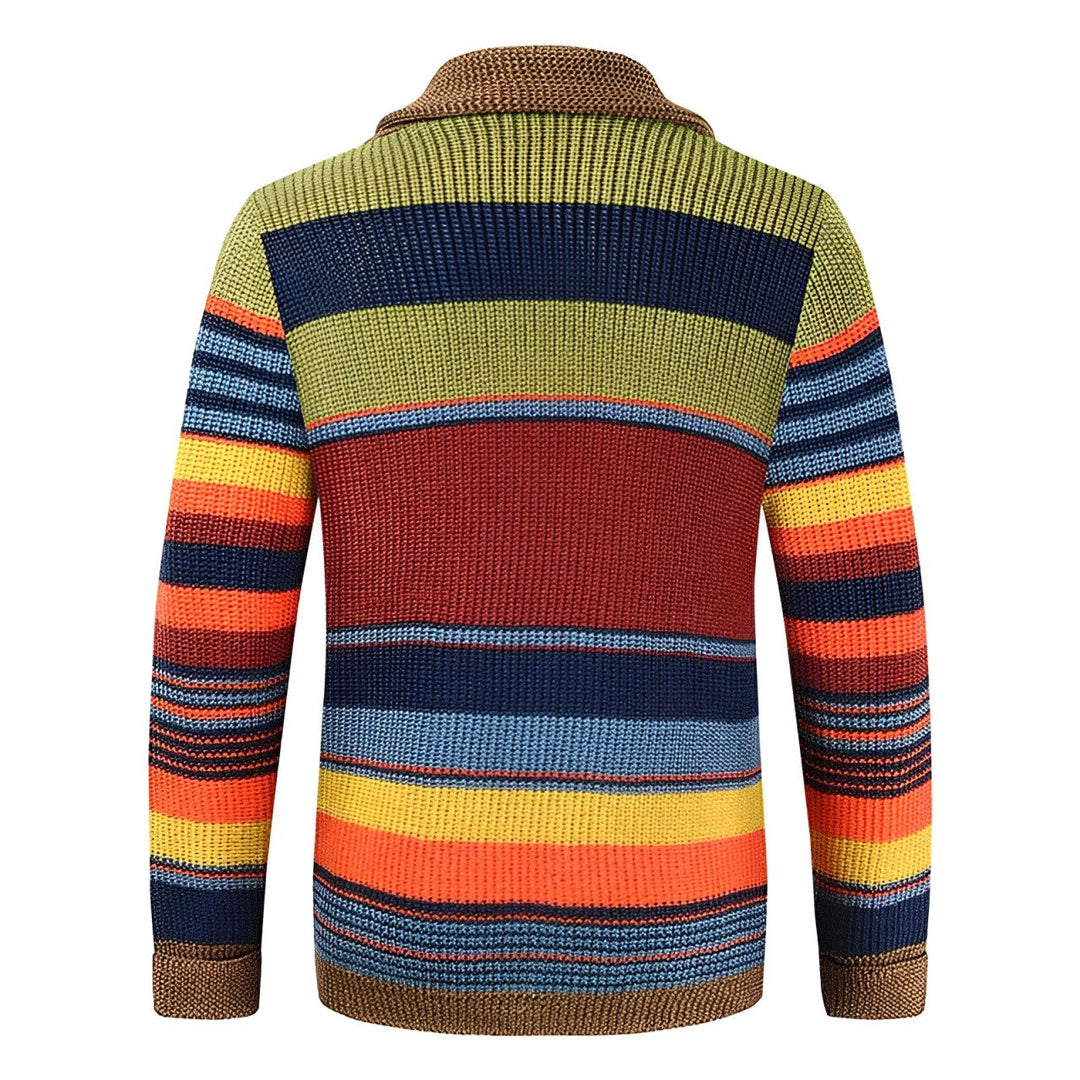 Drune | Rollkragenpullover im Farbblockdesign