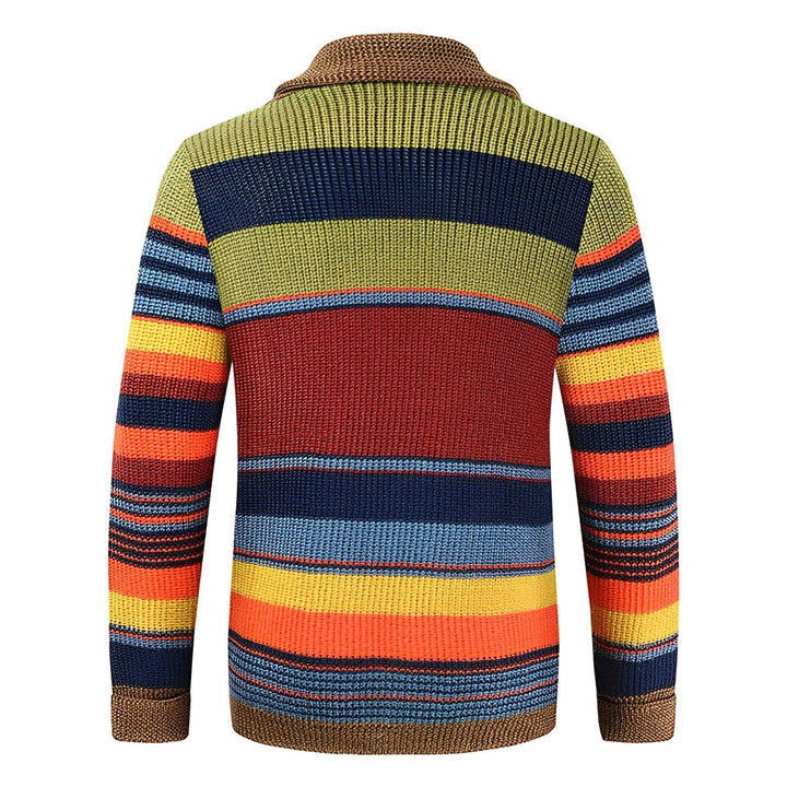 Drune | Rollkragenpullover im Farbblockdesign