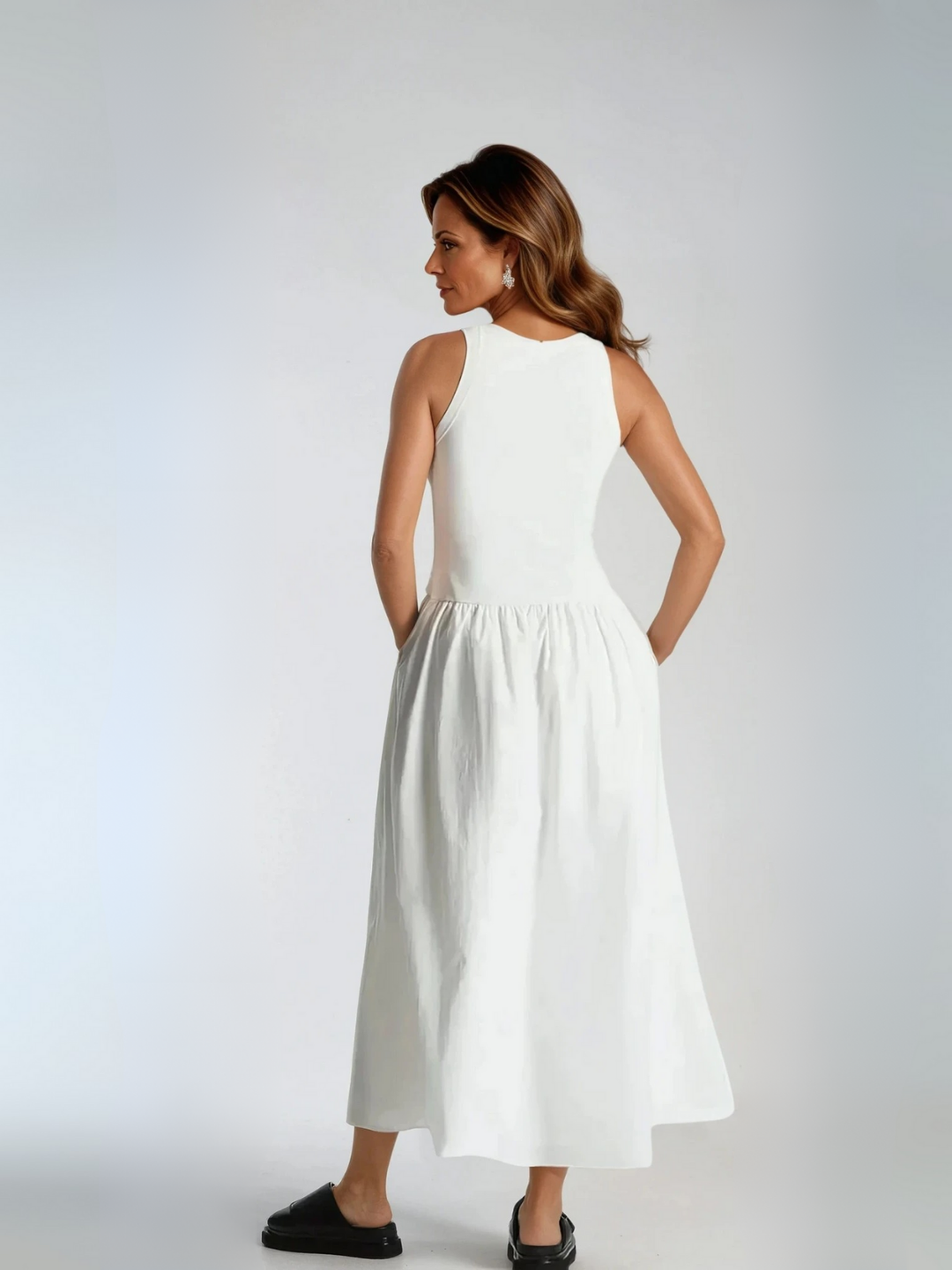 Drune | Hals Casual Stitching Vest Kleid