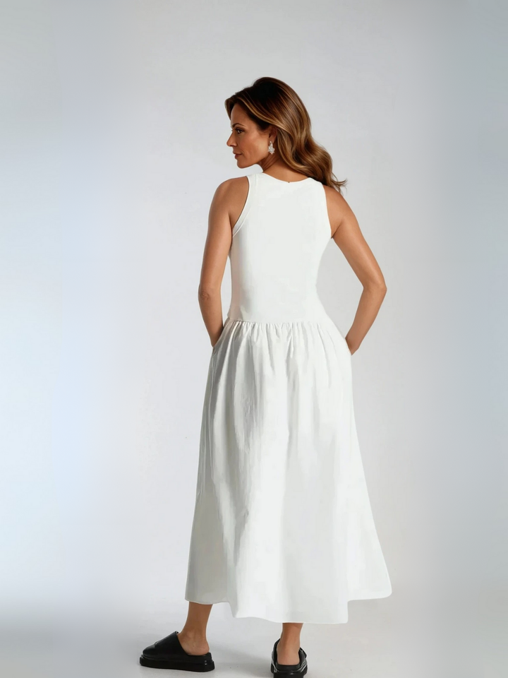 Drune | Hals Casual Stitching Vest Kleid