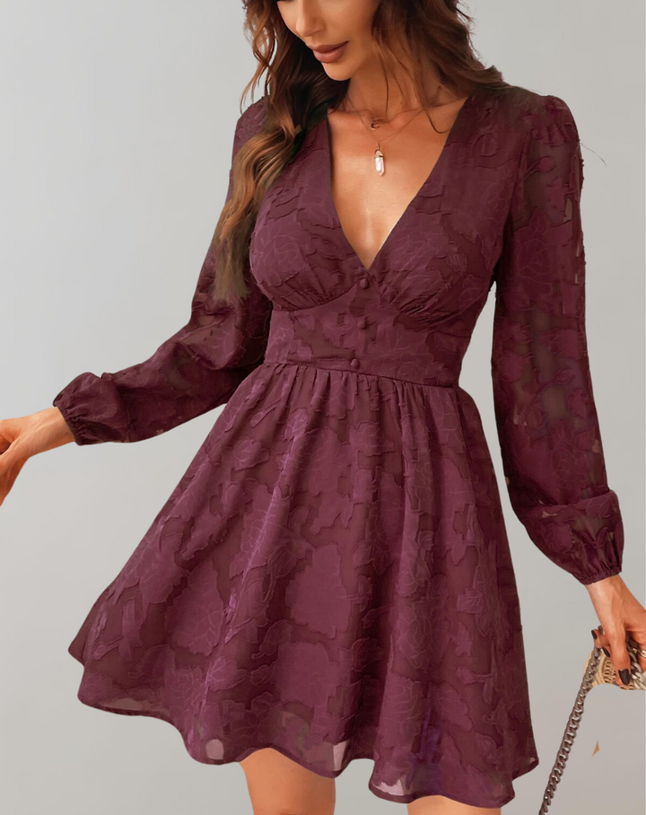 Drune | V-ausschnitt Minikleid
