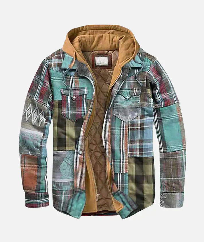 Drune | Karierte Patchworkjacke
