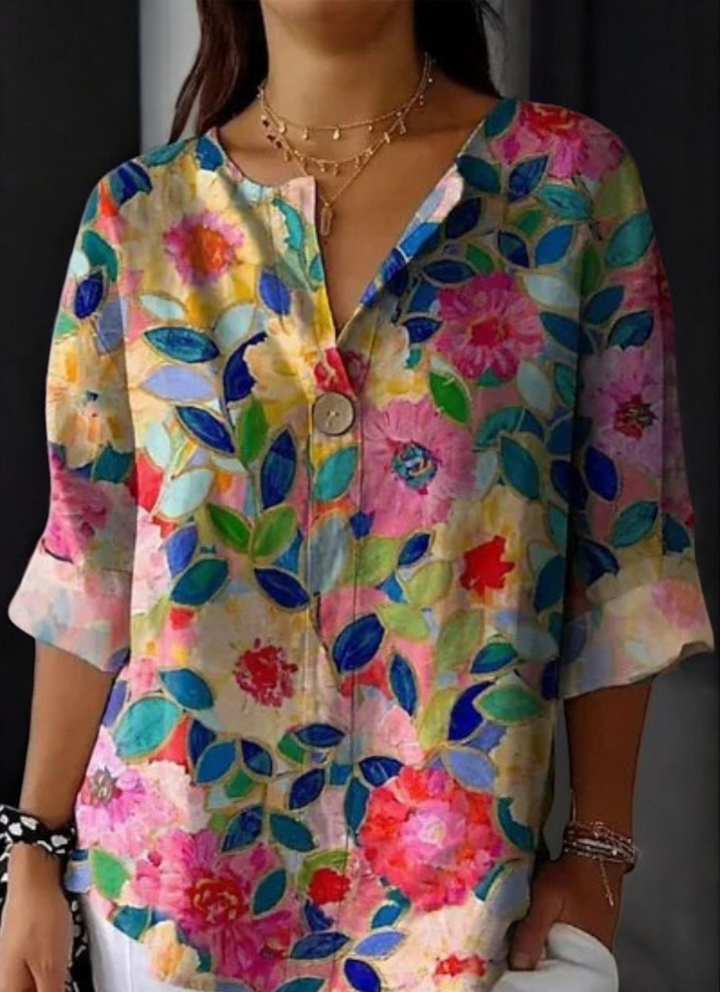 Drune | Elegante Blumenbluse
