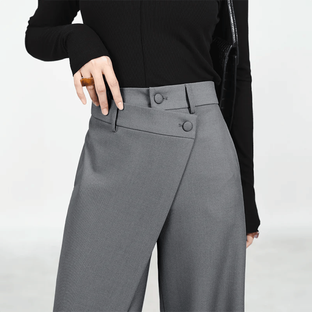 Drune | Weitbeinige Hosen - Asymmetrische & Luxuriöse Weitbeinige von Isabella Vionnet