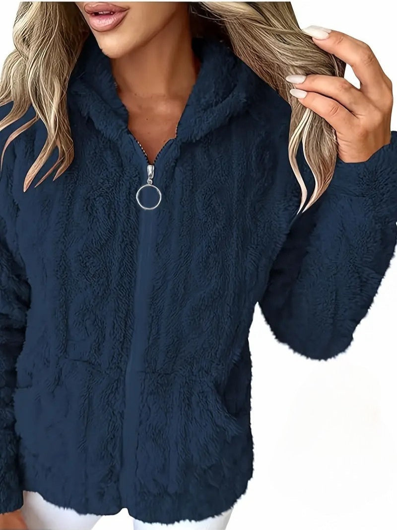 Drune | Weiches Kapuzen Sweatshirt mit Reißverschluss