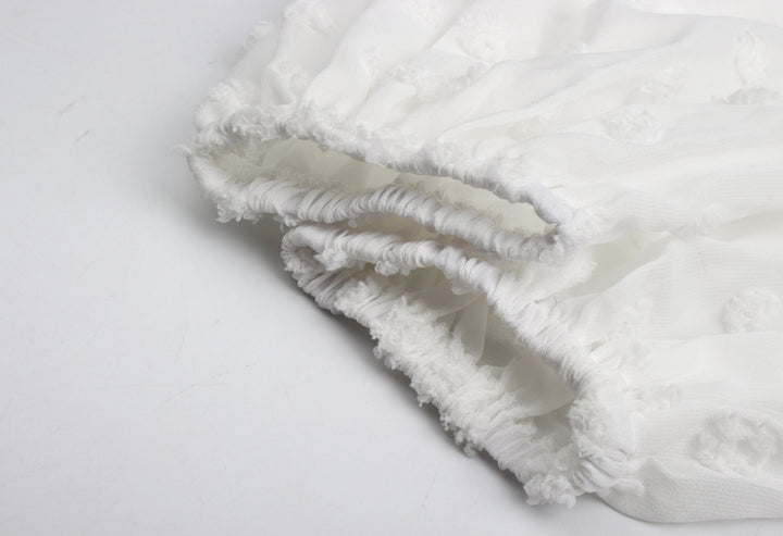 Drune | Off Shoulder Laterne Langärmeliges Rüschentop