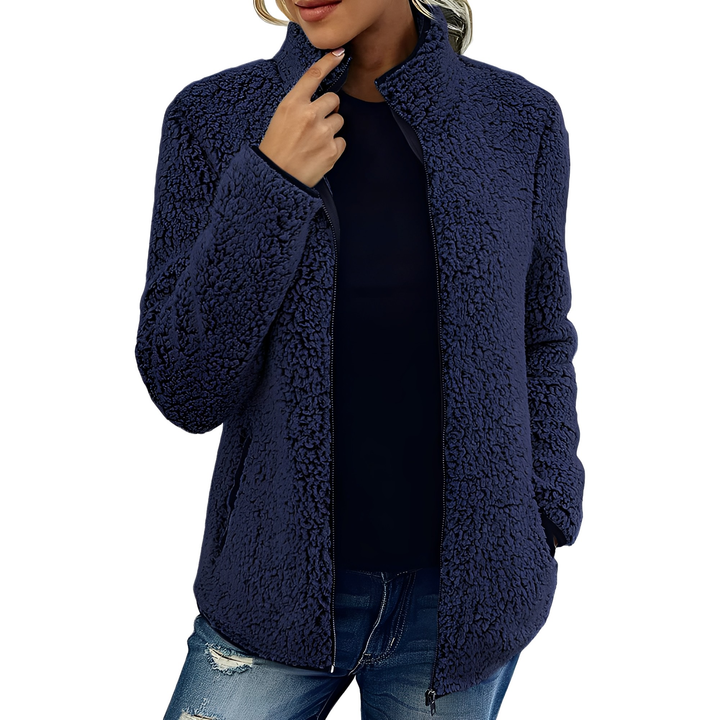 Drune | Eleganter Fleece-Veloursmantel für Damen