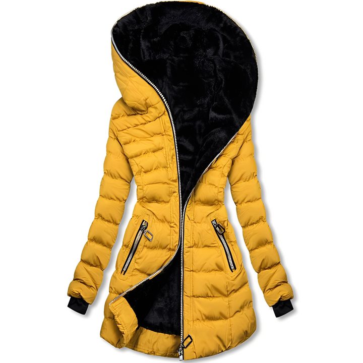 Drune | Moderne Damen-Winterjacke mit Kapuze