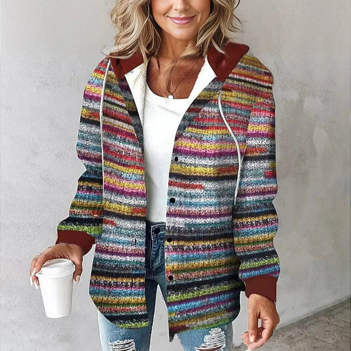 Drune | Kariertes Kapuzen-Sommerjacke für Damen
