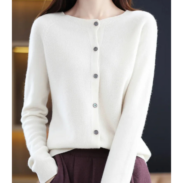 Drune | Cardigan - 100% Merinowolle Weicher Strickpullover
