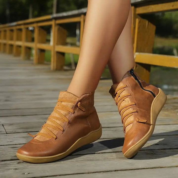Drune | Stiefeletten Damen – bequemer Schnürverschluss