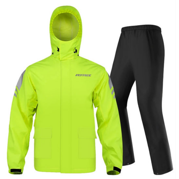 Drune | Wasserdichte Motorrad-Regenjacke ergonomisch - Unisex winddicht