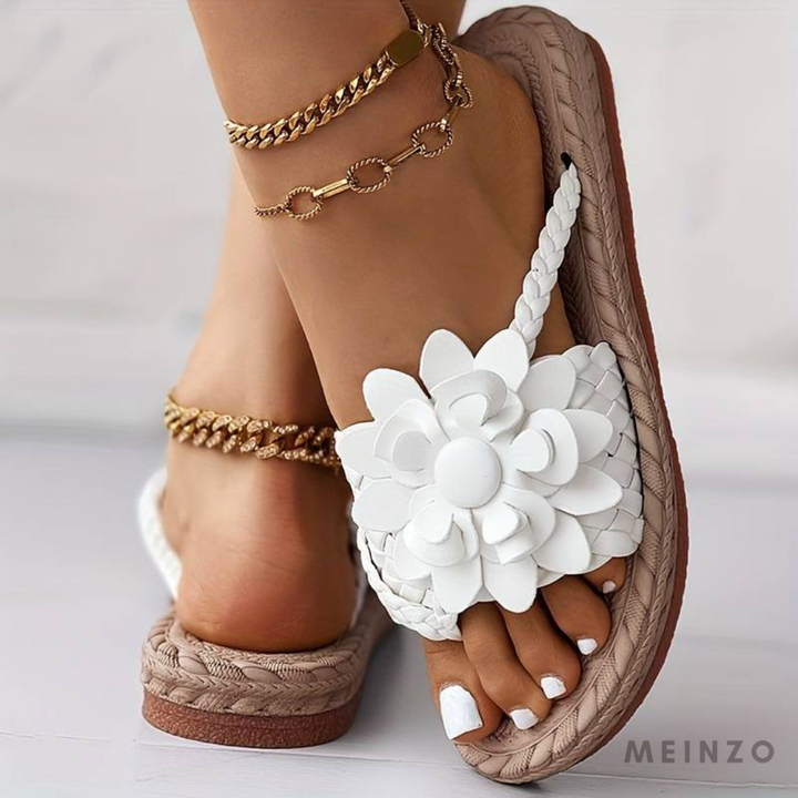 Drune | Damen-Sandalen mit Offener Zehenspitze und Eleganten Geflochtenen Riemen