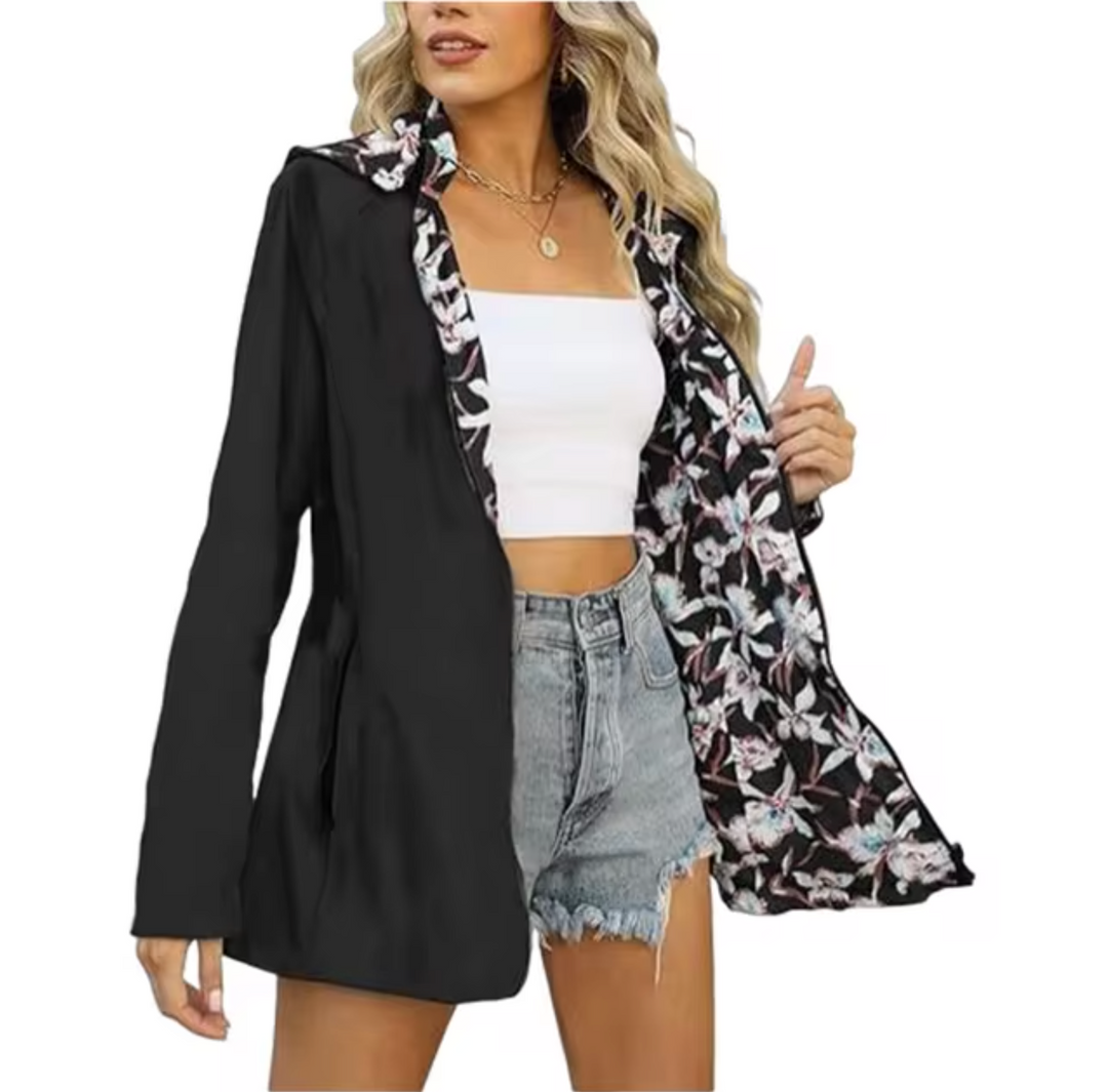 Drune | Wendbare Jacke mit Kapuze und Muster