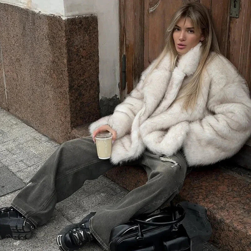 Drune | Übergroße Winterjacke aus Pelz