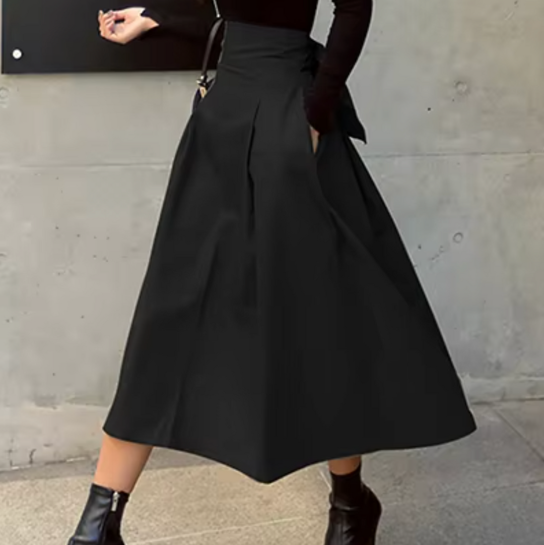 Drune | Eleganter Maxi Rock mit Schleifendetails für Damen