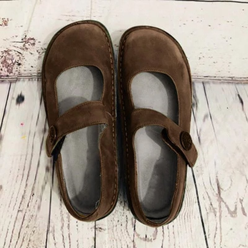 Drune | Damen Weinlese Einstiegs Sandalen Frauen Schuhe Aus Wildleder