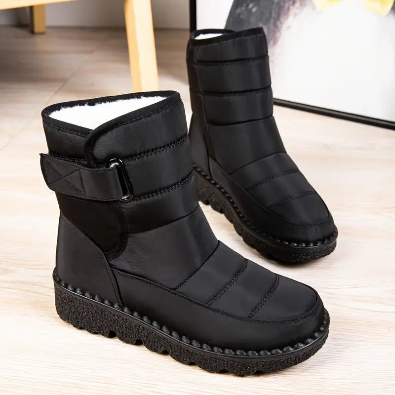 Drune | schwarze isolierte Winterstiefel - warm, rutschfest, wasserdicht