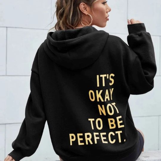 Drune Damen Hoodie mit Rückenprint und Kapuze