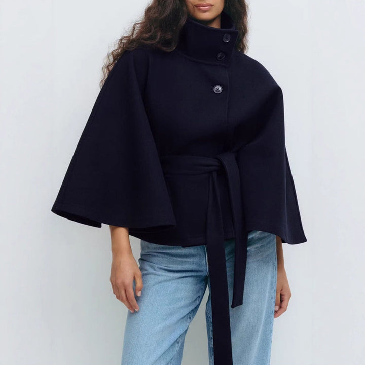 Drune | Damen Fließende Teilweise Gekleidete Stylische Jacke