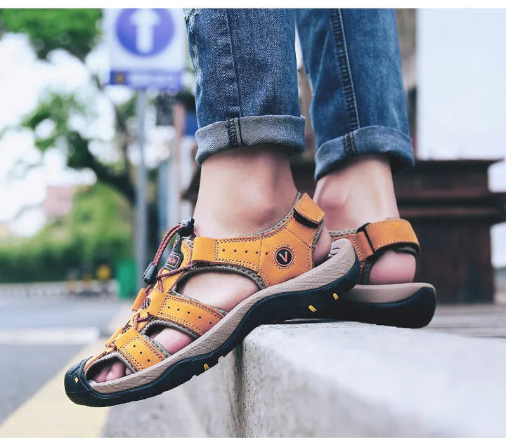 Drune | Ergonomische Camping/Outdoor Sandalen für Herren