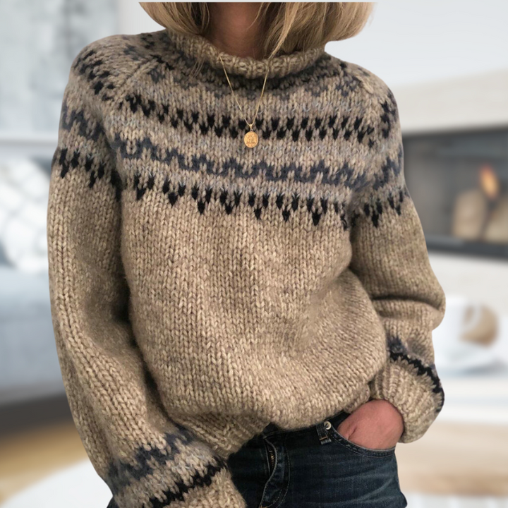 Drune | Klassisch Gemusterter Pullover für Zeitlose Eleganz