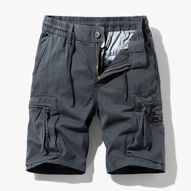 Drune | Kurze Hose Sommer Cargo Shorts für Herren Praktische Taschen