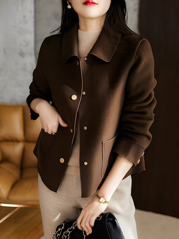 Drune | Elegante, warme Damenjacke mit Knöpfen